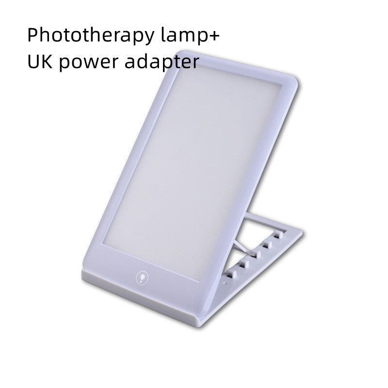 Solar light therapy lamp